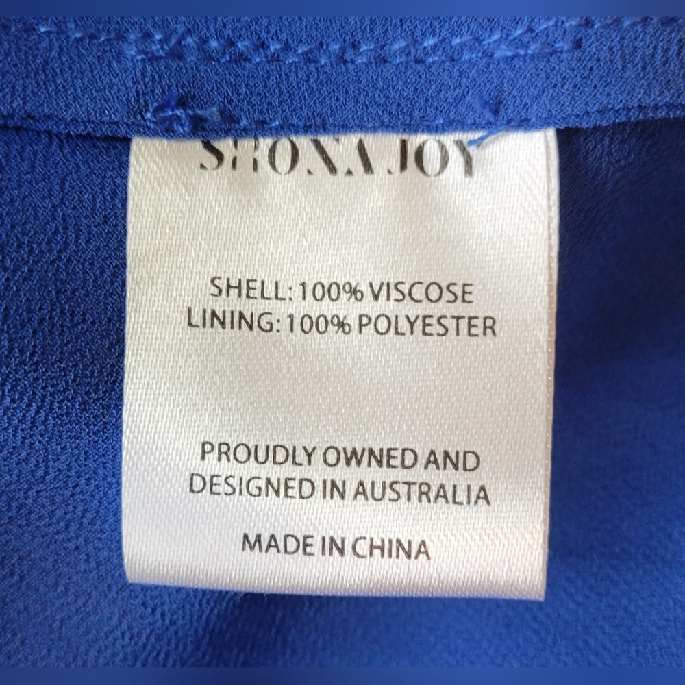 Shona Joy Vibrant Red and Blue Wide Leg Pants NWT - Picture 5 of 7